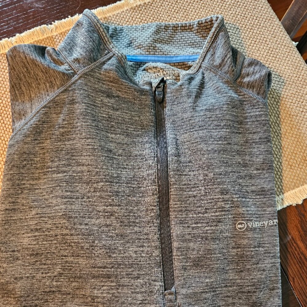 VINEYARD VINES Mens Long Sleeve Zip Neck Shirt Size 3XB